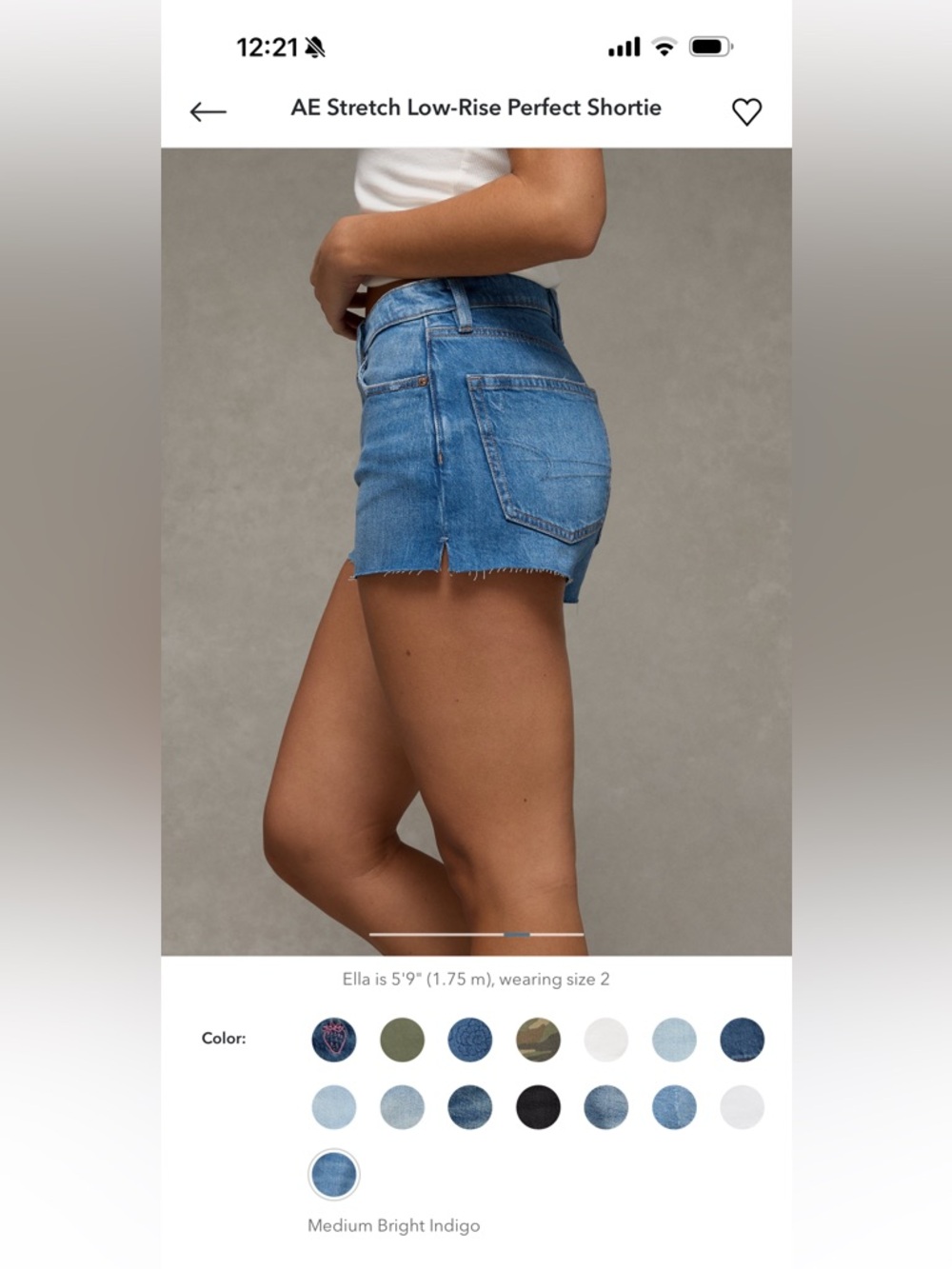 AE Perfect Denim Shorts
